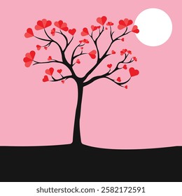 love tree image illustration download 