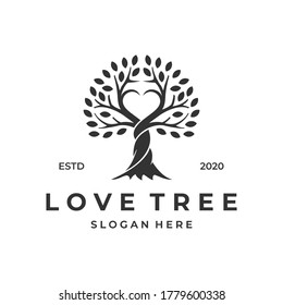 Tree Love Vector Art & Graphics