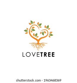 Love Tree Logo Symbols Natural Beauty
