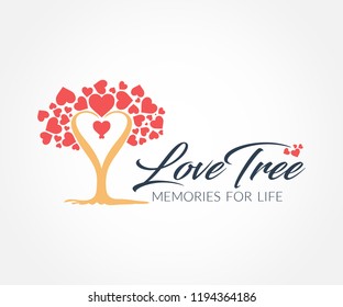 Love Tree Logo Template