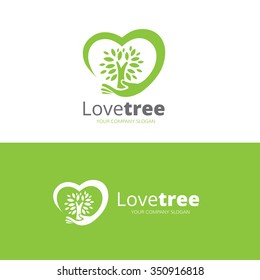 Love Tree Logo Template