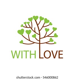 Love Tree Logo,Vector Logo template