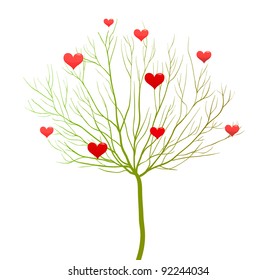 Love tree, Valentine day vector design