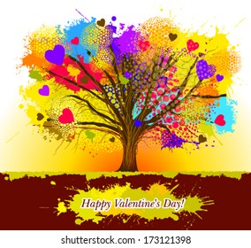 love Tree. Vector