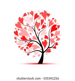 Love Tree Your Design Stock Vector (royalty Free) 535341256 