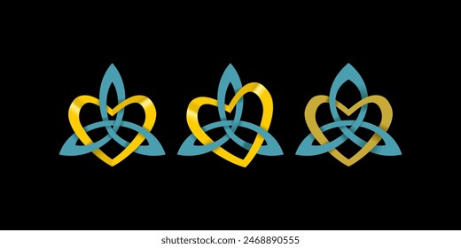 Love Trident Logo Design Illustration vector eps format , suitable for your design needs, logo, illustration, animation, etc.