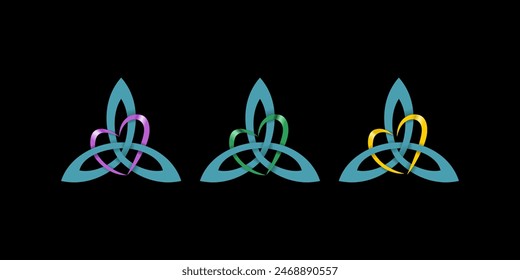 Love Trident Logo Design Illustration vector eps format , suitable for your design needs, logo, illustration, animation, etc.