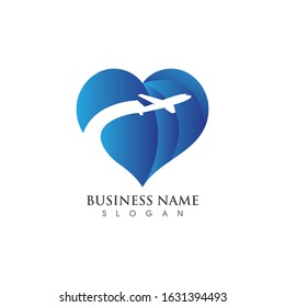 Love Trip awosome simple creative logo template design