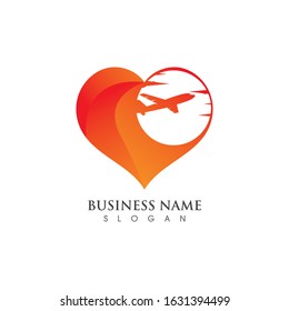 Love Trip awosome simple creative logo template design