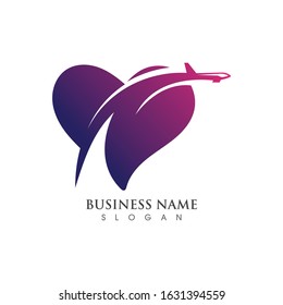 Love Trip awosome simple creative logo template design