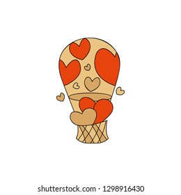 Love trophy linear fill icon - Love trophy Illustration