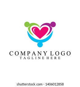 love trust logo, together with love logo vector icon ilustration