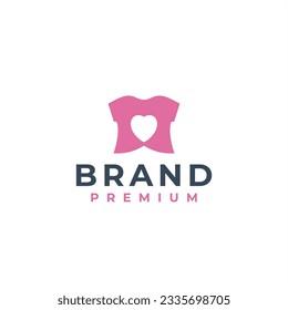 love tshirt clothing beauty logo