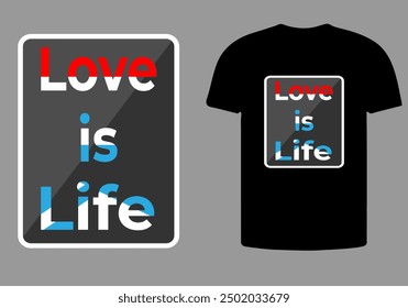 LOVE T-shirt with t-shirt design