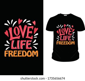 Amar El Vector De Plantilla De Diseño De Camisetas Y El Diseño De Camisetas De Amor, La Ilustración Del Vector De Típografía De Amor Con Mofa De Camiseta.