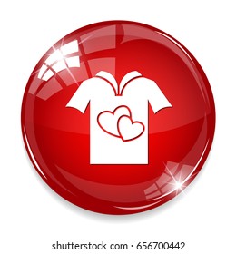 love t-shirt icon