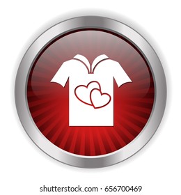 love t-shirt icon