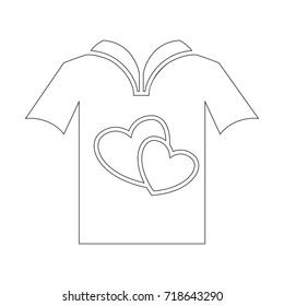 love t-shirt icon