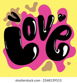 love type font lettering, love fort event valentine day 