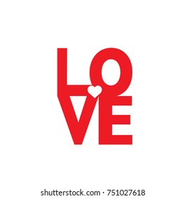 LOVE type ,happy valentine's day