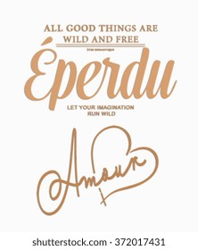 love type slogan for clothing 