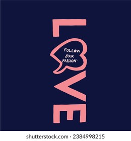 love typographers illustration. Girl child tshirt pattern design. T shirt trendy