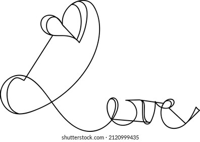 love typographic with abstract style, love  handwiritten, lettering love font