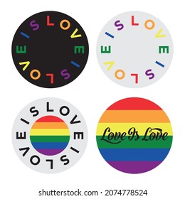 Love is love typography design