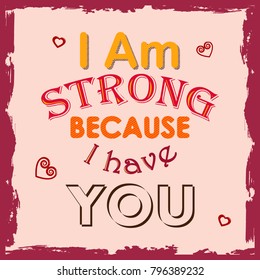 Love typography greeting background for Happy Valentine's Day. Vector illustration