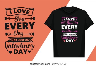 Love typography lettering design love typography t-shirt design valentine typography t-shirt

