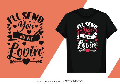 Love typography lettering design love typography t-shirt design valentine typography t-shirt

