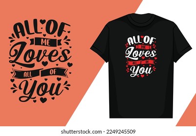 Love typography lettering design love typography t-shirt design valentine typography t-shirt

