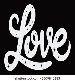 Love typography t shirt design Illustrator