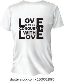 amor por el diseño de camisetas de tipografía