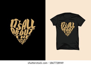 Love Typography For T-shirt Design
