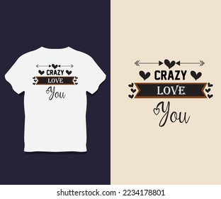 Love Typography T-Shirt Design with Vector