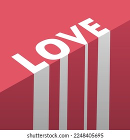 tipografía de amor. Antecedentes del día de San Valentín con patrón cardíaco y tipografía de texto feliz día de San Valentín. Ilustración vectorial. Papel tapiz, volantes, invitaciones, carteles, folletos, pancartas.