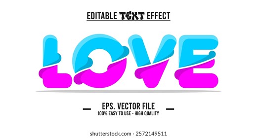 love typography word, vector illustration design, for poster design needs, banners, advertisements and others. Valentine's Day love and affection in an illustration art, eps file