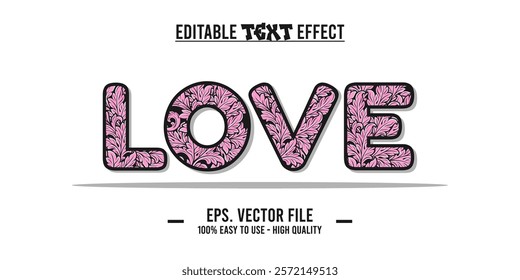 love typography word, vector illustration design, for poster design needs, banners, advertisements and others. Valentine's Day love and affection in an illustration art, eps file