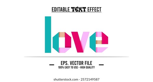 love typography word, vector illustration design, for poster design needs, banners, advertisements and others. Valentine's Day love and affection in an illustration art, eps file