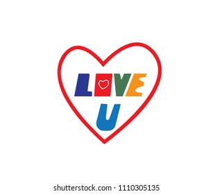 Love U sign
