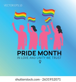 In Love and Unity We Trust Pride Month Poster