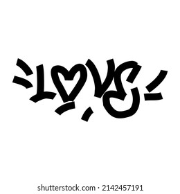 Love V4 Typography Streetwear, Urban Design Patch Color Patch Commercial Use