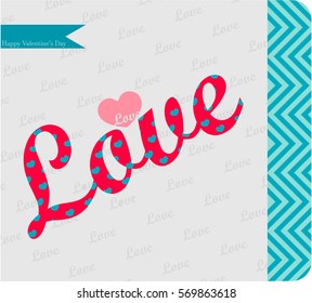 Love valentine card vector