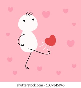 Love valentine day concept. vector illustration design.