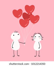 Love valentine day concept. vector illustration design.