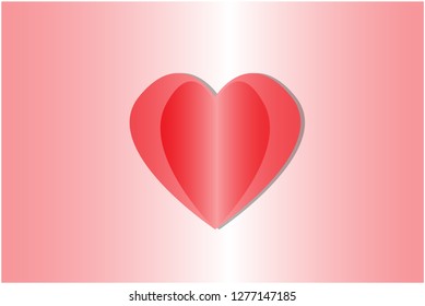 Love and valentine day. Heart air balloon. - Illustration