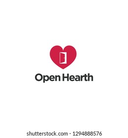 Love, valentine, hearth, logo. Please contact me if you want to change the company name or tagline.
