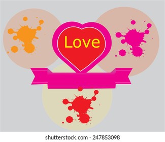 Love valentine lable 