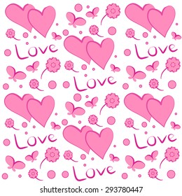 love valentine pattern for packing